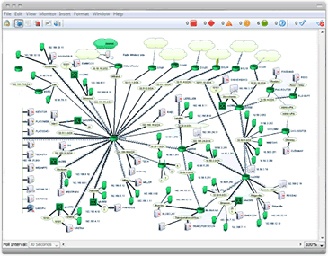 Network Mapping – Example 2 Network mapping software from Intermapper makes it easy to auto-discover devices, then rearrange and personalize the layout to fit your preferences.