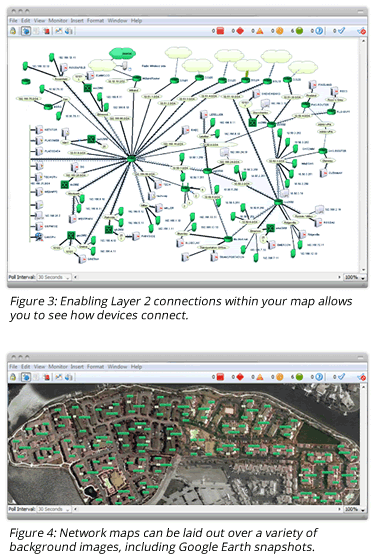 Enable layer 2 connections within your map and lay out maps over a variety of background images.