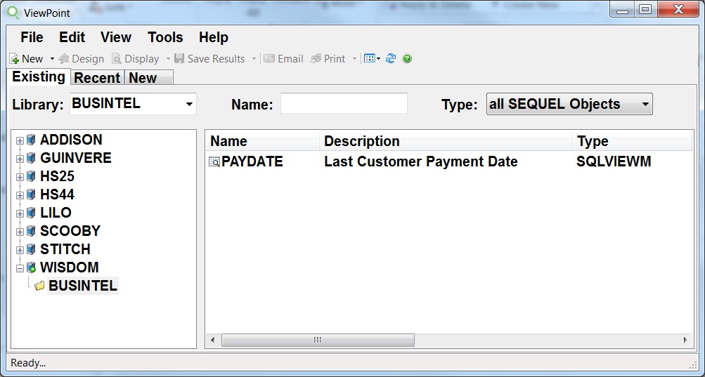 Find your converted query in the Sequel Viewpoint library.