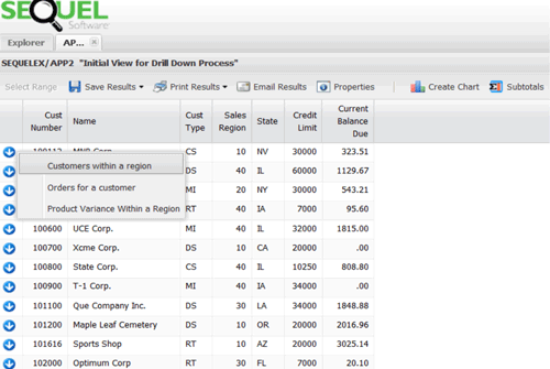 Data drill-down in progress