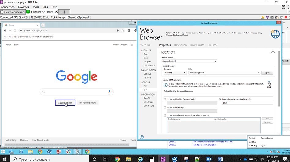 Chrome Web Browser Automation Tutorial Steps
