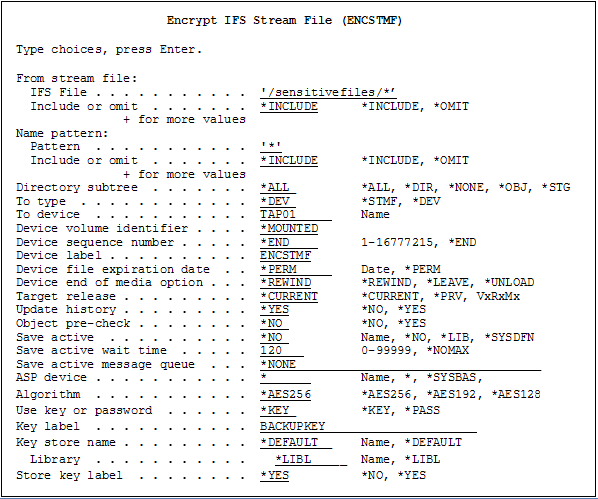 IFS Encryption with Crypto Complete