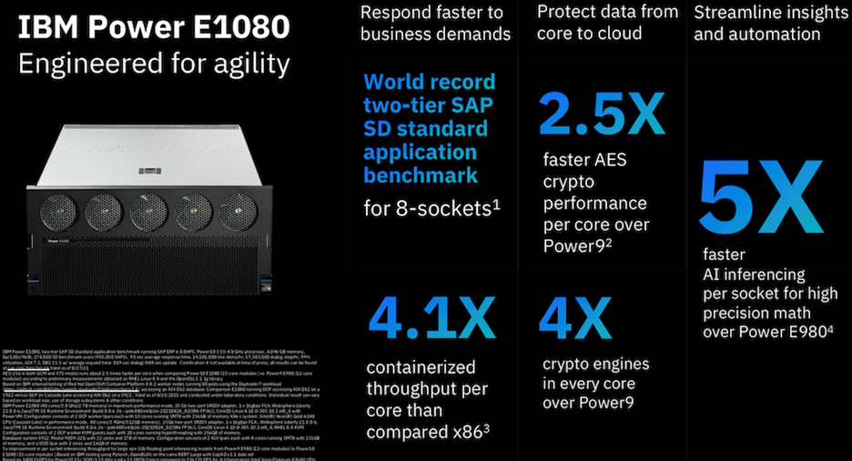 IBM Power E1080 Power10 IBM Power E1080 Power10