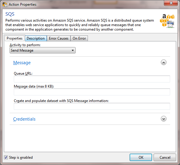 Sending and receiving data to a SQS queue Sending and receiving data to a SQS queue