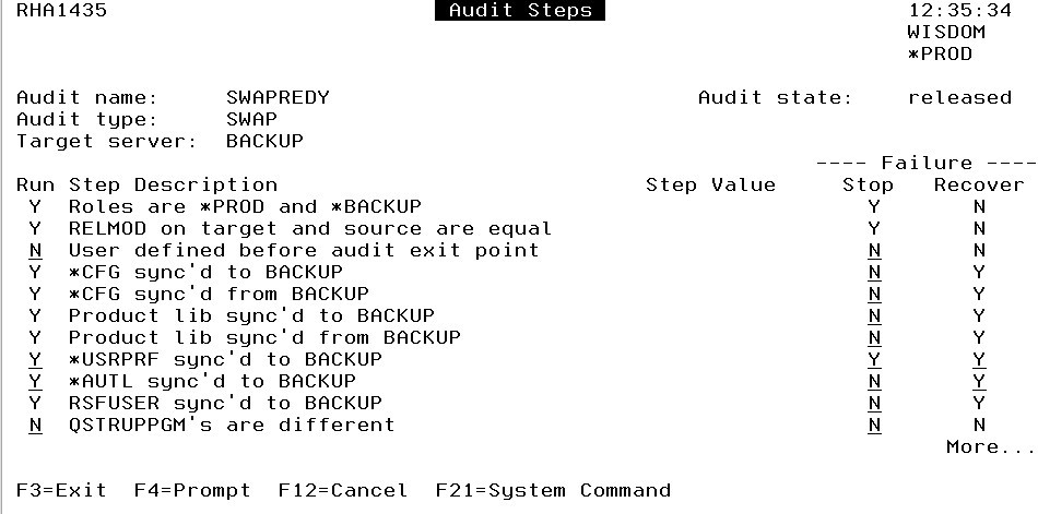 You decide which audit steps Robot HA should run. You decide which audit steps Robot HA should run.