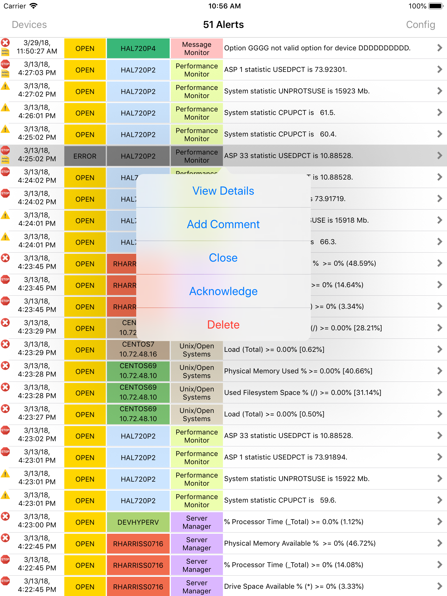 Open alerts in Enterprise Console on iPad, iPhone Open alerts in Enterprise Console on iPad, iPhone