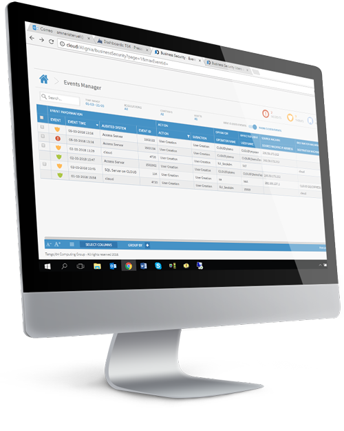 SIEM log management example