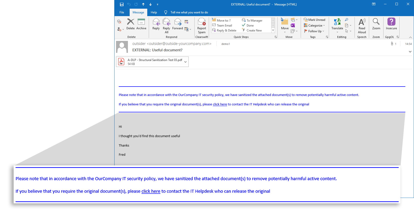 Seguridad de Email HelpSystems