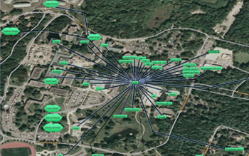 This is an example of a physical map, showcasing where network devices are located and how they are connected.