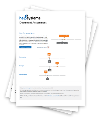 Use HelpSystems Process Assessment